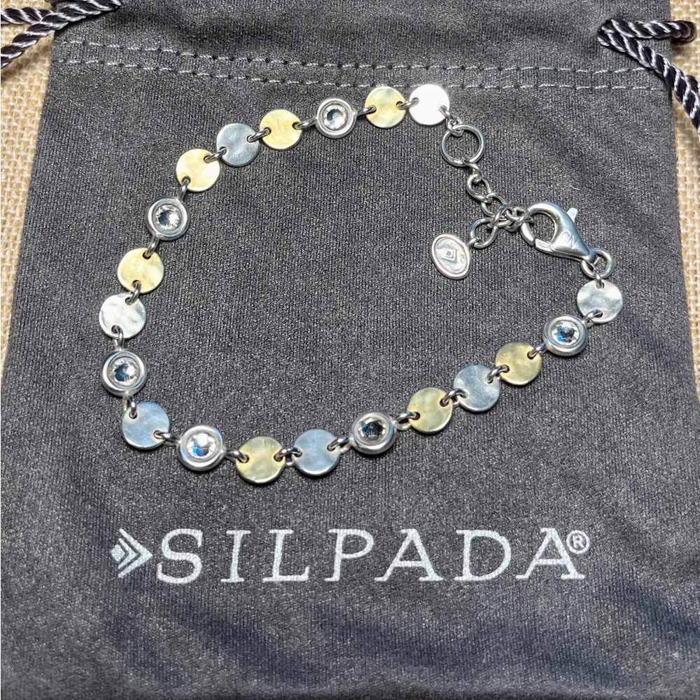 Silpada “Crystal Link” Bracelet